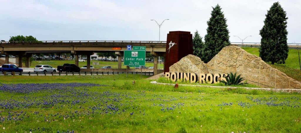 round rock texas city sign