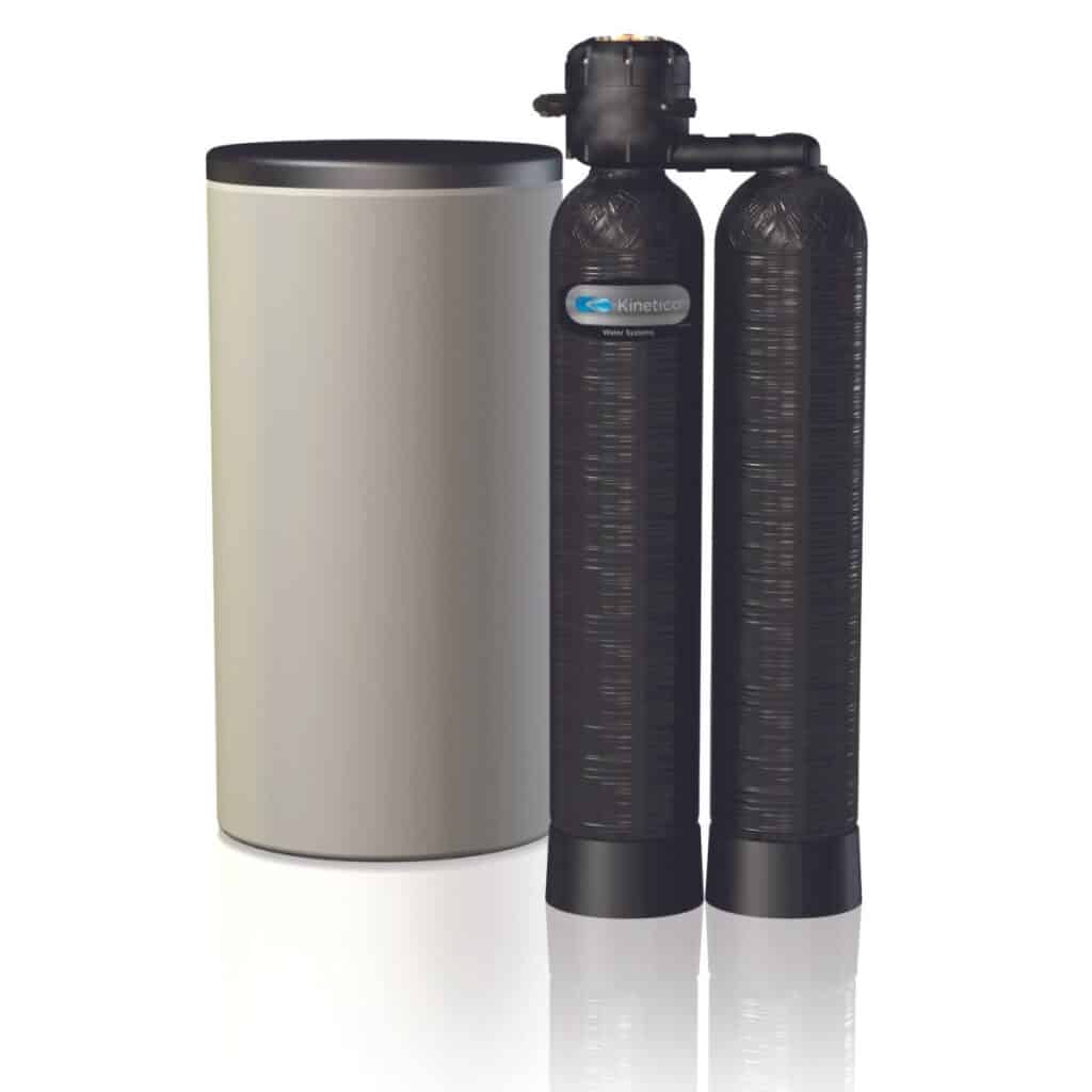 Kinetico Premier Series two tall thin black tanks