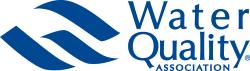 horizontal stacked blue water quality association logo