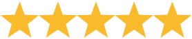 horizontal row of 5 yellow stars